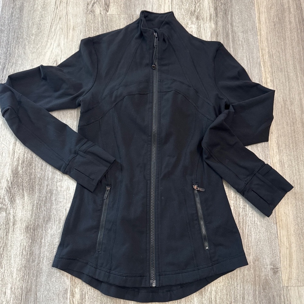 Lululemon Define Jacket Black Luon Full Zip Yoga Athletic Size 4